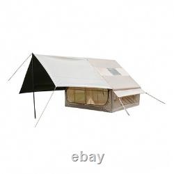 Inflatable Camping Tent with Pump& Canopy 4-6 Person Waterproof Blow Up Air Tent