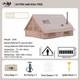 Inflatable Camping Tent With Pump & Storage Bag 4-8 Person Waterproof Glamping A