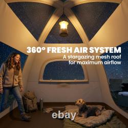 Inflatable Camping Tent with Rainfly, 3 Man Air Tent 3000mm Waterproof