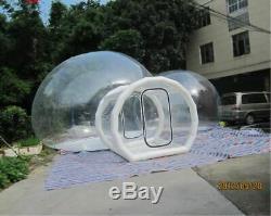 Inflatable Commercial Grade Two Room PVC Clear Eco Dome Camping Bubble Tent NEW