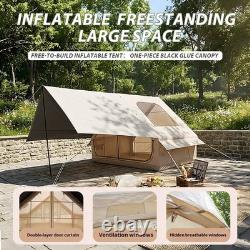 Inflatable Pop-Up Camping Tent 4-6 People Instant Setup Outdoor Blow Up Air Tent