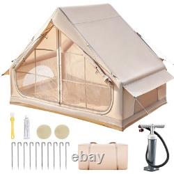 Inflatable Tent, 2-6 Person Glamping Camping Tent, 300D Oxford Waterproof UV