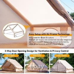 Inflatable Tent, 2-6 Person Glamping Camping Tent, 300D Oxford Waterproof UV