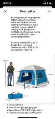 Inflatable Tent 2 man