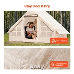 Inflatable Tent for Camping 3-5 Person Glamping Tent with Pump Easy Set up