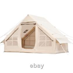 Inflatable Tent for Camping 3-5 Person Glamping Tent with Pump Easy Set up