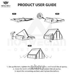 Inflatable Tent for Camping 4-6 Person Glamping Tent with Pump Easy Set up