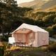 Inflatable Tent For Camping 6-8 Person 7.5m2 With Hand Pump Windows Beige