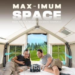 Inflatable Tents for Camping, Blow Up Tent & Hand Pump Stove Jack 6 Person