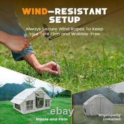 Inflatable Tents for Camping, Blow Up Tent & Hand Pump Stove Jack 6 Person