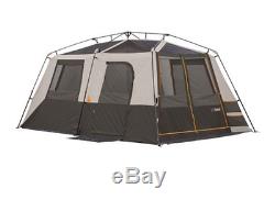 Instant Cabin Tent Bushnell 9 Person 15'x9' Outdoor Large Family Camping Shelter