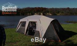 Instant Cabin Tent Bushnell 9 Person 15'x9' Outdoor Large Family Camping Shelter