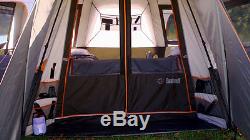 Instant Cabin Tent Bushnell 9 Person 15'x9' Outdoor Large Family Camping Shelter