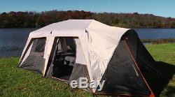 Instant Cabin Tent Bushnell 9 Person 15'x9' Outdoor Large Family Camping Shelter