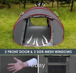 Instant Pop Up Camping Tent 4-5 Person Tents Automatic Set Up Tent in 3 Seconds