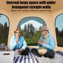 Instant Pop-Up Camping Tent with UV Protection for 4 people, 6pc Accessories Set