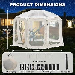 Instant Pop-Up PVC Clear Bubble Tent Dome Shelter Weather Proof Pod Sports Tent