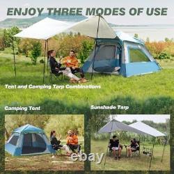 Instant Pop Up Tent with Tarp 3-5 Person Lightweight Backpacking Tent