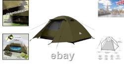 Instant Setup 2-4 Man Tent Waterproof with Two Doors for Group Camping
