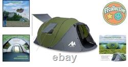 Instant Setup 4-6 Person Camping Tent with Large Vestibule Waterproof Design