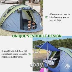Instant Setup 4-6 Person Camping Tent with Large Vestibule Waterproof Design