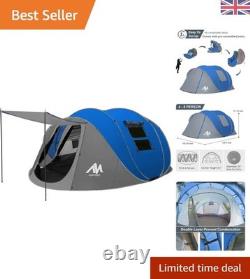 Instant Setup 4-Season Family Tent 6 Person Waterproof Pop Up with Ventilation