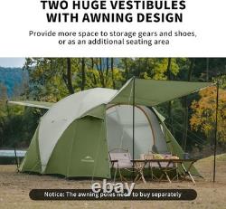 KOTA 4/6 Person Large Family Tent Double Layer Camping Tent with UK