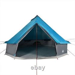 KOVOL 8-Person Family Tent Tipi Blue Waterproof Camping Outdoor Shelter