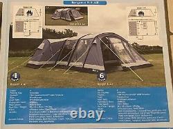 Kampa Bergen 6 Air Tent, with additional Carpet & Footprint