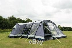 Kampa Bergen Air Pro 6 Family Tent (with additional carpet and bedroom inner)
