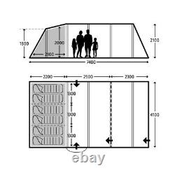 Kampa Croyde 6, 6 person / Berth family poled tent