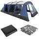 Kampa Croyde 6, 6 Person / Berth Family Poled Tent, Carpet & Groundsheet Package