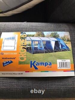 Kampa Croyde 6 Tent with steel poles, a large tent with minimal use from new