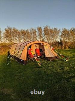 Kampa Croyde 6 classic polycotton air tent 2017 used but in excellent condition