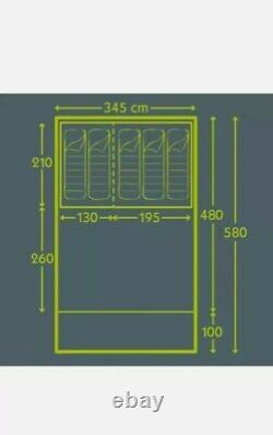 Kampa Dometic Kielder 5 Berth Air Tent Large Family Tent