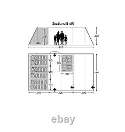 Kampa Dometic Studland 8 Air Tent Package Deal Tent, Carpet & Footprint