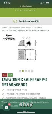 Kampa Hayling Air 4 Pro Tent