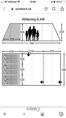 Kampa Wittering 6 Person Tent