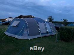 Khyam Quebec 8 DLX 10 Berth / 10 Man Large Family Tent With Carpet & Footprint