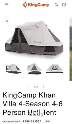 KingCamp Khan Villa 4-Season 4-6 Person Bell Tent