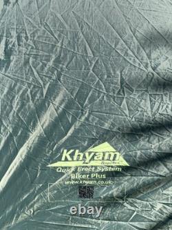 Kyham motorcycle tent. 3 birth, green. Very good condition only used twice