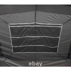 LARGE 10-PERSON INSTANT Cabin Tent Dark Rest Blackout Windows Outdoor Camping