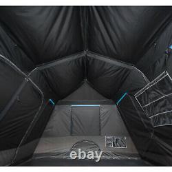 LARGE 10-PERSON INSTANT Cabin Tent Dark Rest Blackout Windows Outdoor Camping