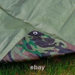 LARGE 10m x 12m Heavy Duty Camo Camping Tarp Waterproof Cover Tent Sheet 90GSM