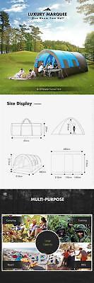 LARGE Outdoor Tent for Camping 6-8-10 Person Tunnel Kids Beach Party Waterproof