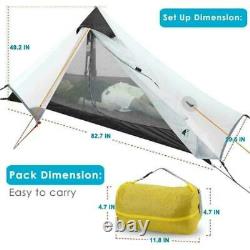 LanShan 1 Person Man Ultralight Tent 3 seasons Backpacking Hiking Wild Camping