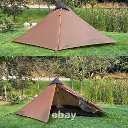 LanShan 1Person Man Ultralight Tent 3seasons 15D Backpacking Hiking Wild Camping