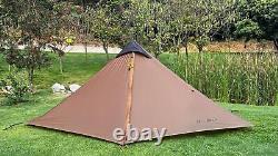 LanShan 1Person Man Ultralight Tent 3seasons 15D Backpacking Hiking Wild Camping