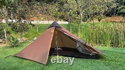 LanShan 1Person Man Ultralight Tent 3seasons 15D Backpacking Hiking Wild Camping