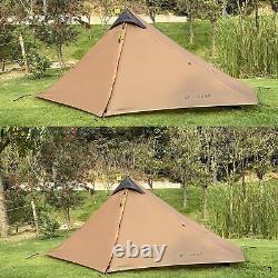 LanShan 1Person Man Ultralight Tent 3seasons 15D Backpacking Hiking Wild Camping